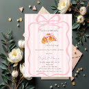 Search for croissant invitations Pink bow