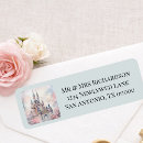 Search for castle wedding return address labels Once upon a time