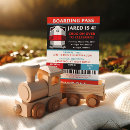 Search for train ticket birthday invitations Blue