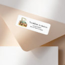 Search for green tractor return address labels Cute