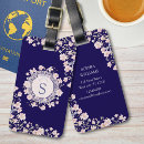 Recherche de fleurs roses bagages étiquettes Girl
