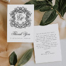 Search for vintage wedding thank you cards Black and white