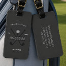 Recherche de golf bagages étiquettes Classique