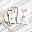 Search for purple martini invitations A tini bit older