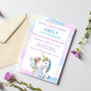 Search for unicorn fairy invitations Girl