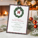 Search for plaid christmas invitations Wreath