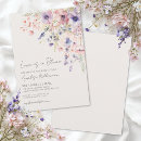 Recherche de fleurs violettes vintage invitations Mariée