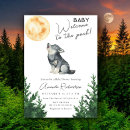 Search for howling wolf invitations Watercolor