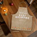 Search for worlds best grandma aprons Floral