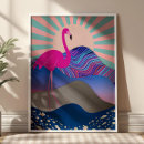 Recherche de flamant posters Abstrait