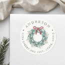 Search for christmas red bow stickers Rustic