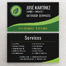 Search for outdoor services business cards Contractor