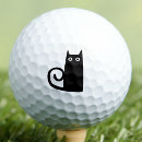 Search for halloween golf balls Black cat