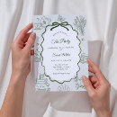 Search for vintage frame birthday invitations Sage green