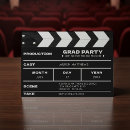 Search for movie graduation invitations Black and white