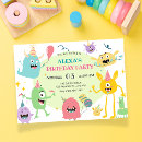 Search for funny monster invitations Colourful