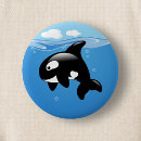 Recherche de baleine mignonne badges Orque