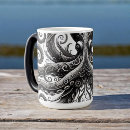 Search for black octopus mugs Vintage