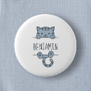 Recherche de chat gris badges Dessin animé