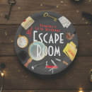 Search for escape room paper plates Party