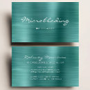 Search for metallic blue business cards Brushed metal