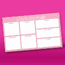 Search for weekly planner post it notes Girly