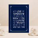 Search for simple sorry cards Funeral