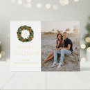 Search for wreath photo card holiday cards Simple