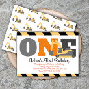 Search for construction vehicle birthday invitations Tractor