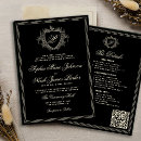 Search for black and ivory invitations Traditional