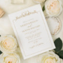 Search for gold border wedding invitations Classic
