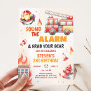 Search for fire truck baby shower invitations Sound the alarm
