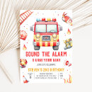 Search for sound the alarm birthday invitations Boy