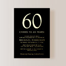 Search for black and silver 60th invitations Cheers to 60 years