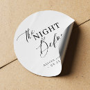 Search for dinner round wedding stickers Elegant