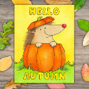 Search for cute pumpkin postcards Fall