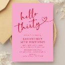 Search for hello 30 birthday invitations Minimal
