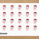 Search for funny christmas stickers Face