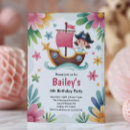 Search for pirate 5th birthday invitations Treasure