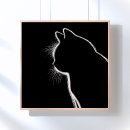 Search for cat silhouette posters Feline