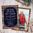 Search for seventy birthday invitations Navy blue