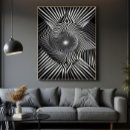 Search for optical illusion canvas prints Black and white