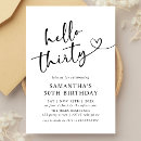 Recherche de sur 30 ans anniversaire invitations Noir et blanc