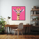 Recherche de girafe rose posters Animal