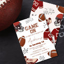 Recherche de touchdown invitations D'anniversaire de football