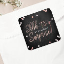 Search for surprise party seals stickers 40th