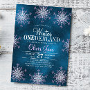 Search for rustic winter onederland invitations Pink