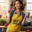 Search for spicy food aprons Funny