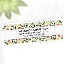 Search for geometric return address labels Watercolor