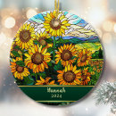 Search for sunflower ornaments Gold